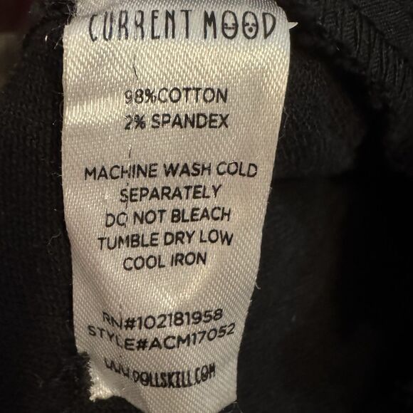 Dolls Kill Current Mood Jeans Women’s Small Black Lace Up Gothic Punk Pants Y2K - Picture 11 of 11